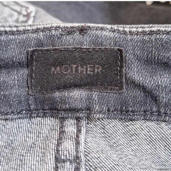 MOTHER Black High Waist  Looker Ankle skinny Jeans sz 26 - Picture 7 of 9